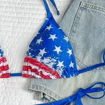 Summer Patriot American Flag Bikini Set - Image 12