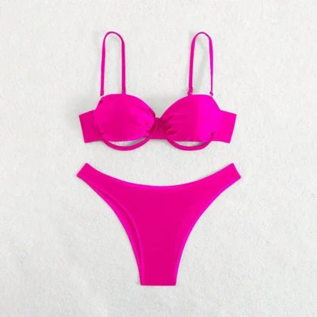 Spark Joy Underboob Bikini Set with Pink Vibe