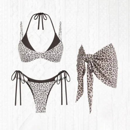 Ocean Safari Leopard Print Lace Bikini Set - Image 7