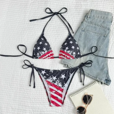 Summer Patriot American Flag Bikini Set - Image 8