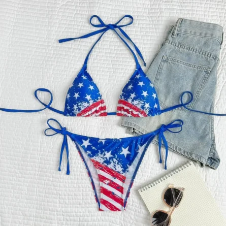 Summer Patriot American Flag Bikini Set - Image 11