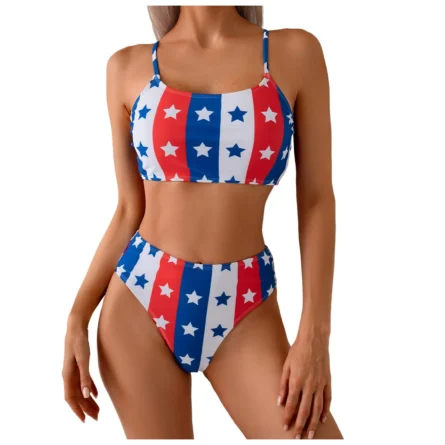Independence Vibe High Waisted Bikini - Image 3