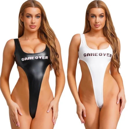 Game Over High-Cut Thong Bodysuit - Image 5