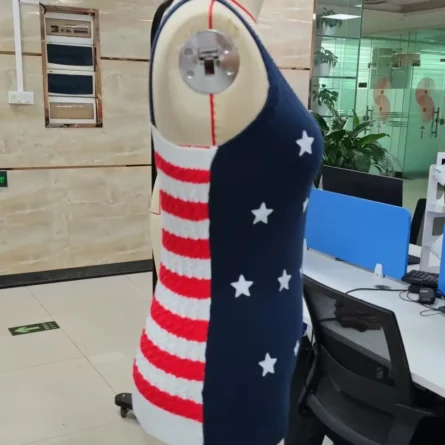 Land of the Free Knit Patriotic American Flag Tank Top - Image 8