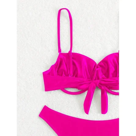 Spark Joy Underboob Bikini Set with Pink Vibe - Image 4