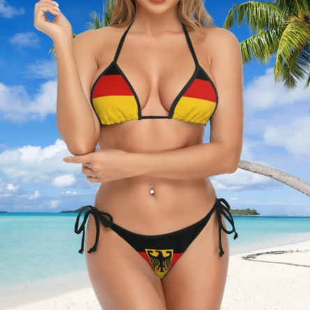 National Spirit German Flag String Bikini Set - Image 4
