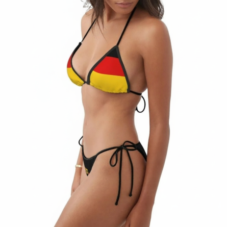National Spirit German Flag String Bikini Set - Image 2