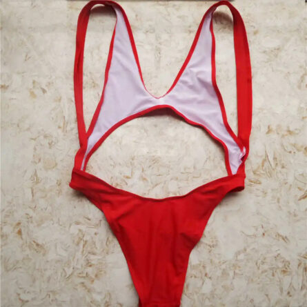 Daring Underboob Cutout High-Leg One-Piece Swimsuit - Image 15