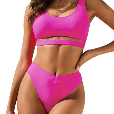 Urban Resort Black High-Waist Bikini with Cutout Details – Bild 10